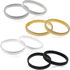 8 Pcs Shirt Sleeve Holders Stretchy Metal Armbands, Anti-Slip Elastic Shirt Sleeve Holders, Sleeve Garters, Anti Slip Shirt Sleeve Holders, Fixing Long Sleeves for Band Stretch Garters for Men Women