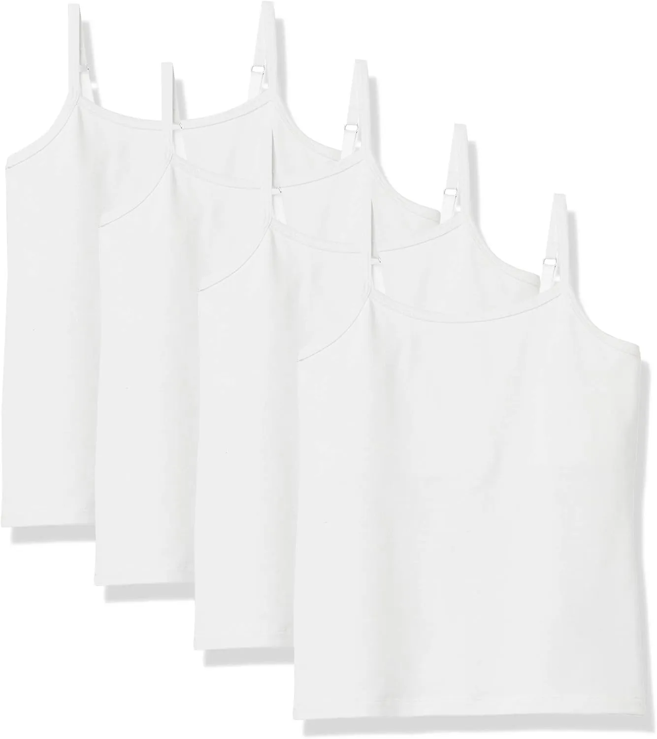 Amazon Essentials Girls and Toddlers' Shelf Layering Camisole, Pack of 4