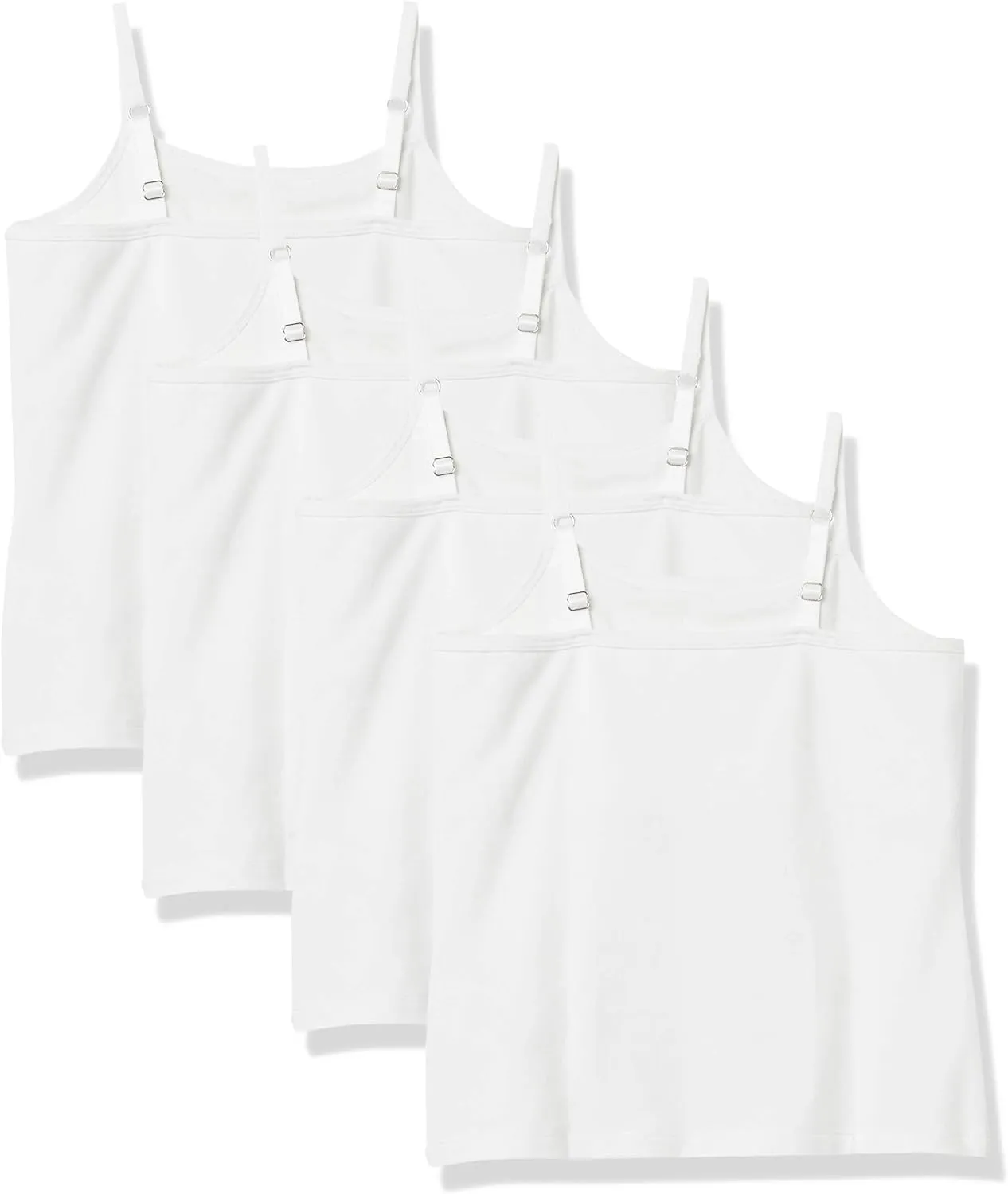 Amazon Essentials Girls and Toddlers' Shelf Layering Camisole, Pack of 4