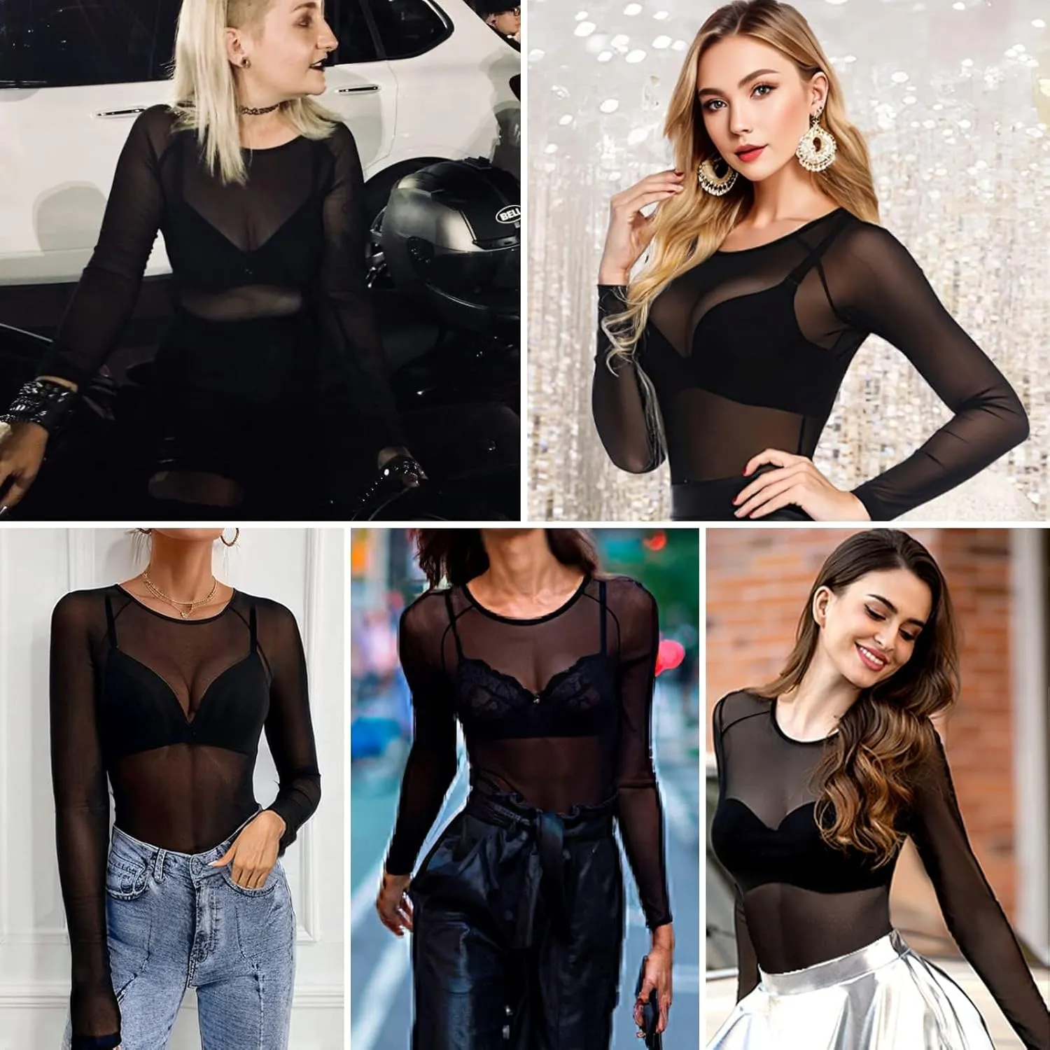 Buauty Sheer Tops for Women,Mesh Fishnet Tops Plus Size,Stylish and Sensational Mesh Blouses for Fashion-Forward Ladies