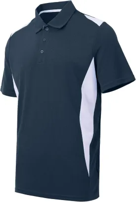 Corna Men's Big and Tall Golf Polo Shirts Moisture Wicking Performance Dry Fit Collared Shirts for Men L-6XL