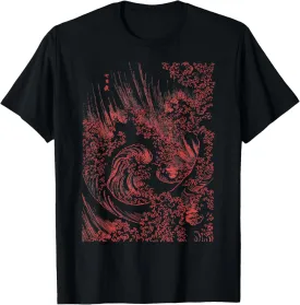 Famous Vintage Japanese Fine Art: Ocean Wave Hokusai Stylish T-Shirt