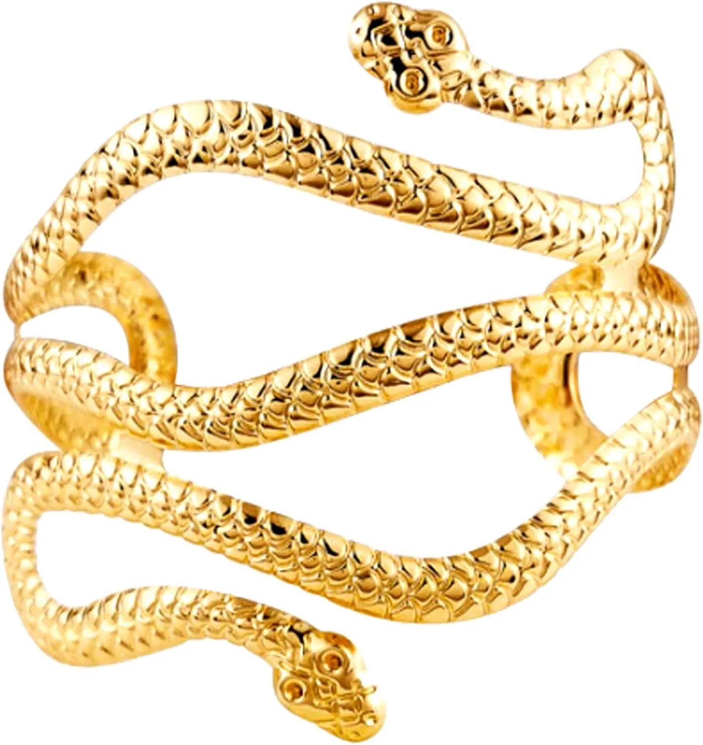 LAKIYOYO Bendable Snake Bracelet for Women Adjustable Punk Snake Choker - Flexible Multi-Purpose Medusa Necklace Hollween Jewelry