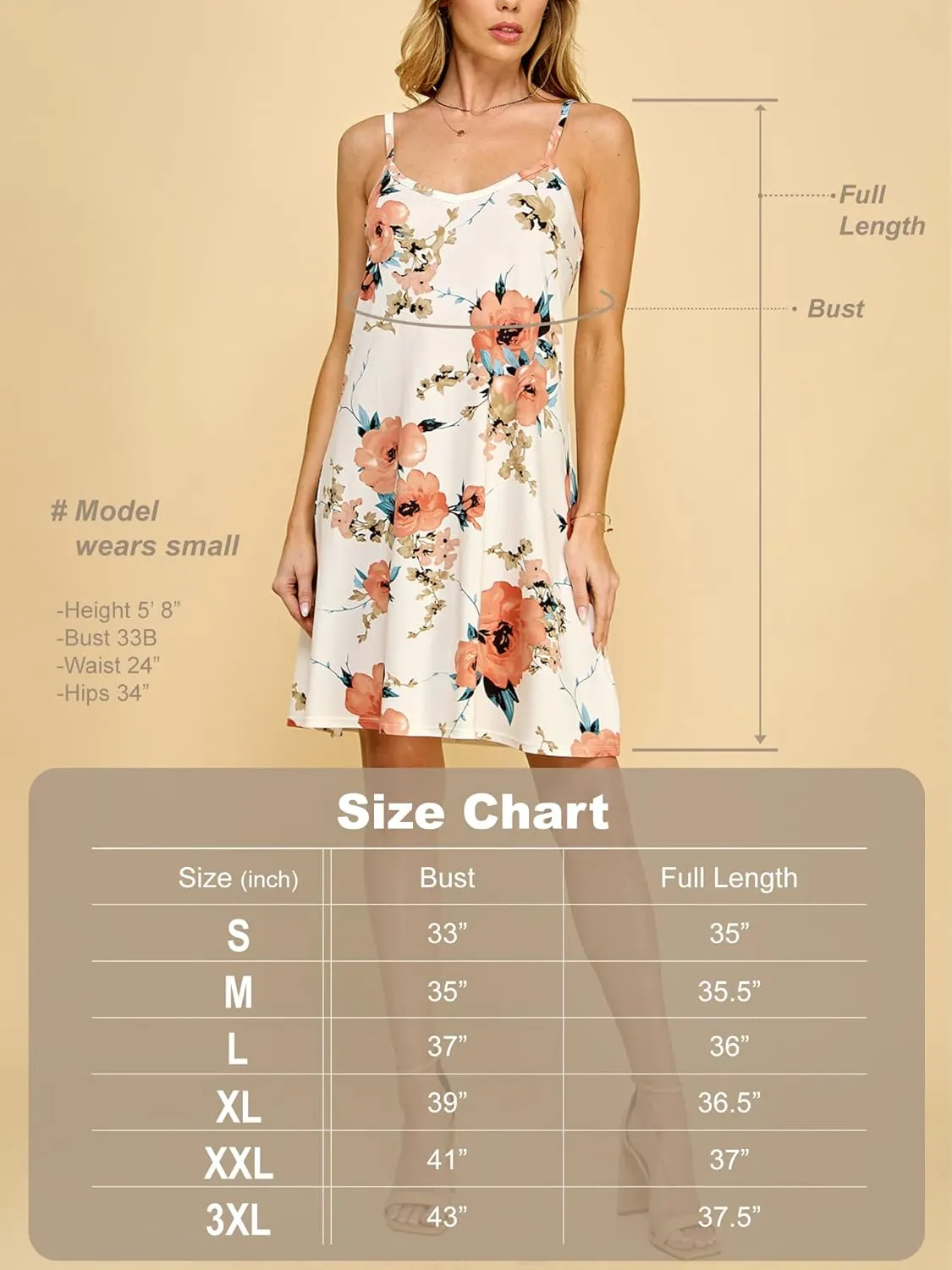 Lock and Love Women's V Neck Spaghetti Strap Cami Tunic Short Slip Dress - Made in USA