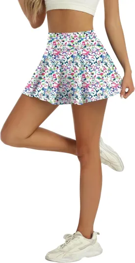 LouKeith Womens Tennis Skirt High Waisted Pleated Golf Skirts Mini Casual Workout Athletic Skorts with Pockets