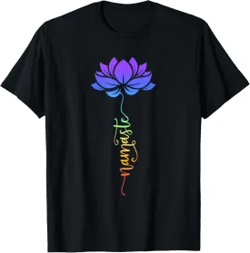 Namaste Lotus Flower Meditation Yoga T-Shirt