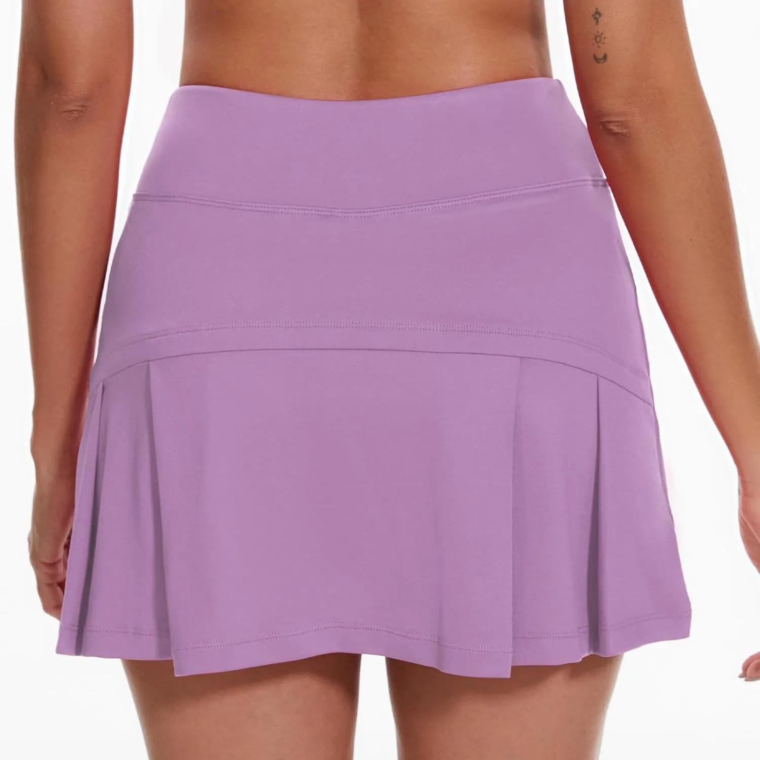 Ultrafun Women's Active Tennis Golf Skort Pleated Athletic Sports Running Skirt with Pockets and Shorts