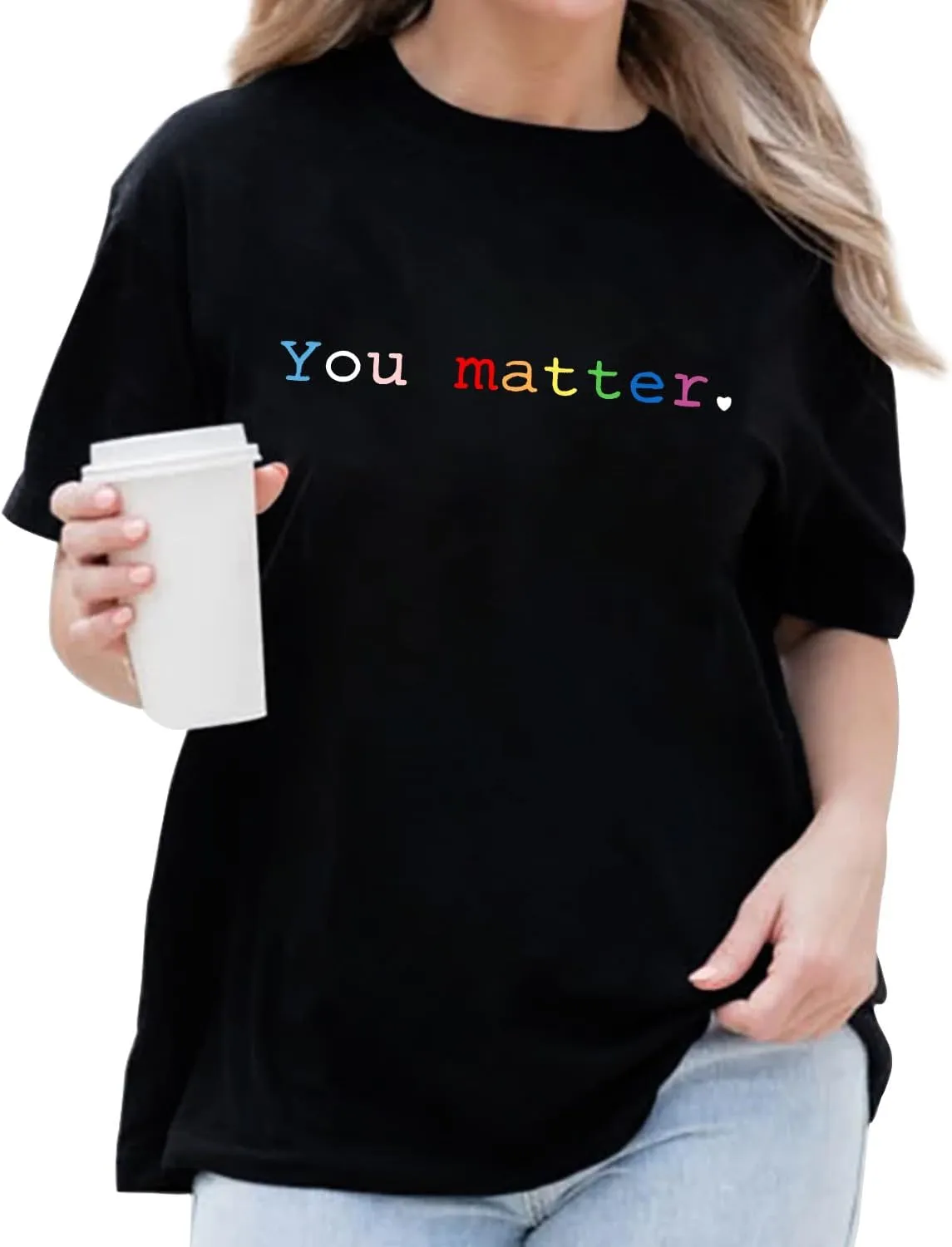 Womens LGBTQ Pride Shirts Free Mom Hugs Ally T-Shirt Rainbow Gay Less Pride Short Sleeve