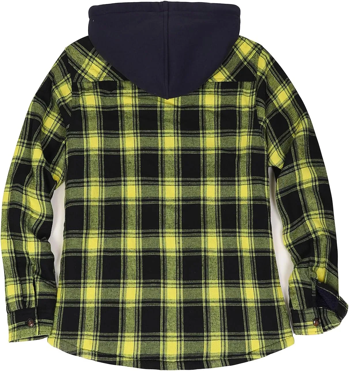 ZENTHACE Women's Hooded Flannel Shirt Jacket,Sherpa Lined Full Zip Fall Winter Plaid Shacket